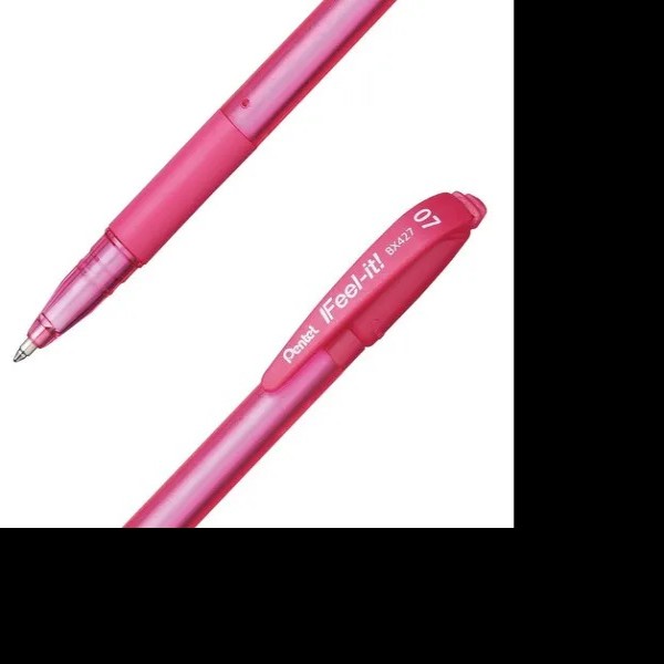 BOLIGRAFO FEEEL-IT BX427P 0.7MM ROSA PENTEL PZA